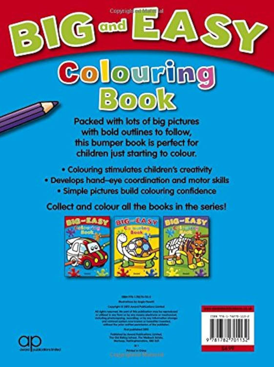 Picture of 1132 BIG & EASY COLOURING BOOK PACKED WITH LOTS OF PICTURES